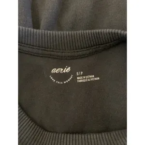 Aerie Dark Gray‎ Pocket Long Sleeve Tee Oversized Casual Lounge Basic S thumbnail 3
