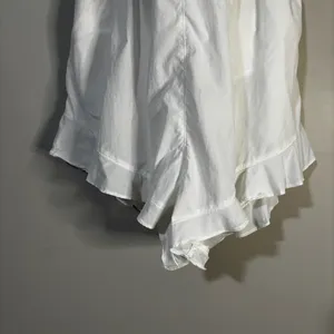 Free People Movement Breathless Shortsie White Textured Sleeveless Romper Size M thumbnail 4