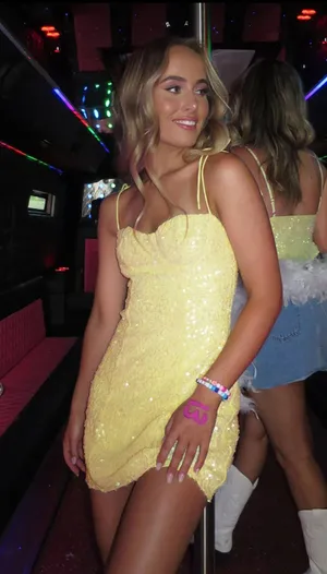 Beginning Boutique yellow sequence dress thumbnail 1