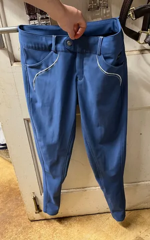 FITS Abbey Knee Patch Tread Breeches Riding Tights size medium Blue thumbnail 1