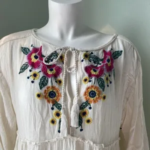 Free People Spell on You Embroidered Keyhole Dress Floral size XS thumbnail 6