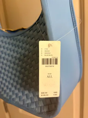 Anthropologie Blue Woven Bag thumbnail 2