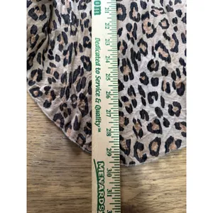Victor Alfaro Women Size Medium‎ Open Front Top Cheetah Print Stretch Artsy City thumbnail 4