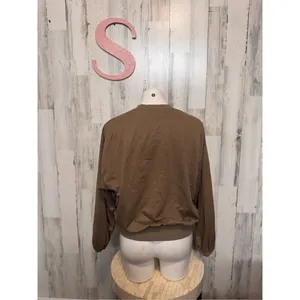 Brown pullover hoodie size small Tan thumbnail 4