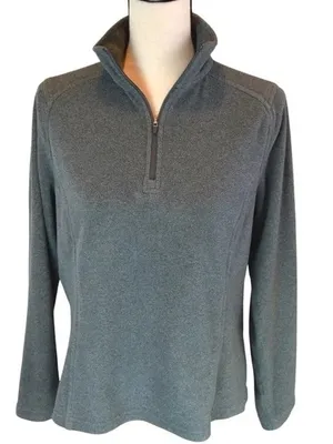 Lands'‎ End Polartec Aircore 100 1/4 Zip Fleece Pullover Sweater Size XL(18) thumbnail 1