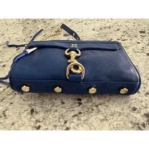 NWT Rebecca Minkoff Mini MAC "E" Blue  bag thumbnail 4