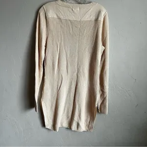 Maison Jules Cream Longline Button Down Waffle knit‎ Cardigan thumbnail 8