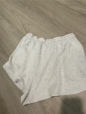 Women's Light Gray Lounge Shorts thumbnail 2