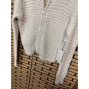 Joie Tan Zip‎ Up Sweater Size Small thumbnail 4