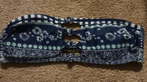 Strapless bikini top Blue thumbnail 1