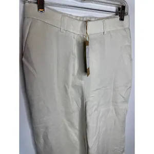 NWT OGL Move Beige Tan High Rise Wide Leg Trousers Pants Pocket Women Size M thumbnail 3