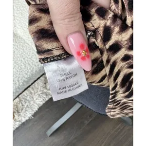 41 Hawthorn Women's Leopard Print V-Neck Sleeveless Tank Blouse Size M thumbnail 6