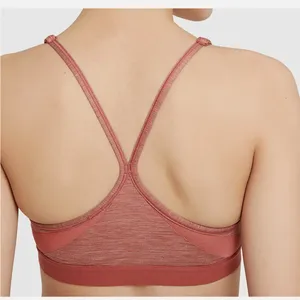 Nike Women's Indy Canyon Rust LS Padded V-Neck Sports Bra, Size XS, NWOT thumbnail 2