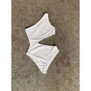 Beach Riot One-Shoulder White Cutout One-Piece Swimsuit thumbnail 3