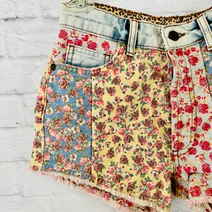 Farm Rio Floral Denim Shorts thumbnail 9