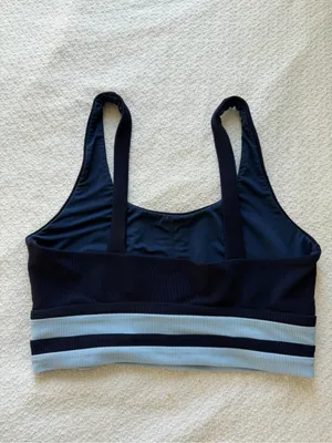 Beach Riot Kaida Colorblock Bikini Top Blue Medium thumbnail 3