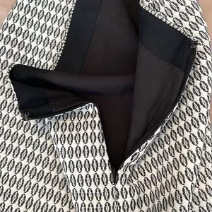 Ann Taylor gorgeous sz 2 black & white side zip fully lined straight skirt EUC thumbnail 7