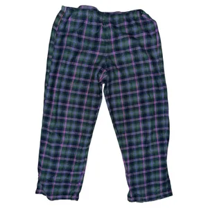Ralph Lauren Women’s Size M Purple Green Plaid 2 Piece Logo Crest Pocket Pajamas thumbnail 4