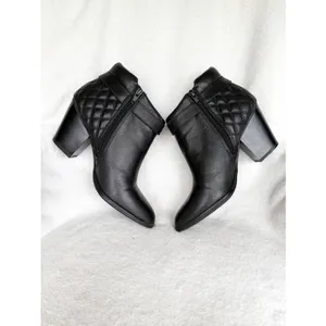 Alfani Wakefield Quilted Leather Booties Size 10 thumbnail 5