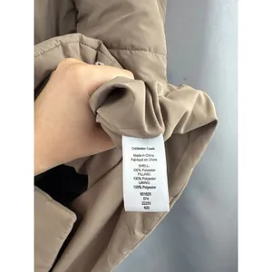 Women’s Coldwater Creek XL Beige Puffer Vest thumbnail 5