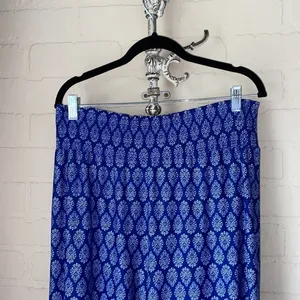 Sharagano pants stretch smocked waistband large lounge wide legged‎ large thumbnail 3