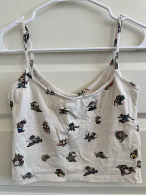 Brandy Melville Graphic Dino Cropped Tank thumbnail 4
