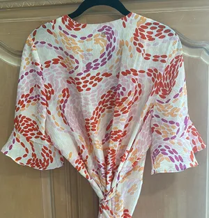 Marie Oliver Floral Wrap Dress thumbnail 6