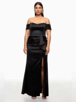 Dress The Population Size Large Gabrielle Black Gown M thumbnail 5
