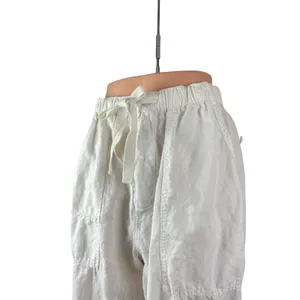 Zara Women's White High Waisted Baggy Loose Jogger Trousers Pants Size XS/S thumbnail 3