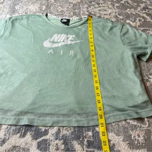Nike Sage Green Mesh T-Shirt thumbnail 2