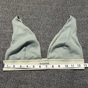 Skims Rib Plunge Bralette Size XL Mineral Green *SEE MEASUREMENTS* thumbnail 6
