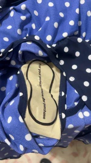 d&co. navy & white polka dot swim dress size 2 thumbnail 4