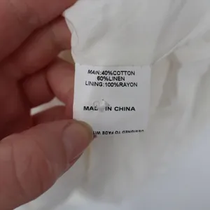 Showpo Ricki Mini Dress White Linen Blend Halter Neck Button Front Size 8 thumbnail 6