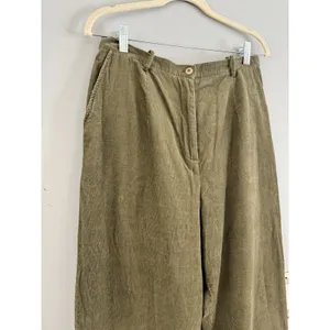 Pendleton Vintage Olive Green Straight Leg Corduroy High Rise Pants Women’s 10 thumbnail 3