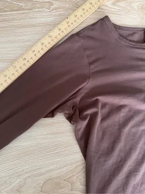 Skims XL Vintage Long Sleeve Henley Coca Brown Crew Minimal Fall Forest thumbnail 8