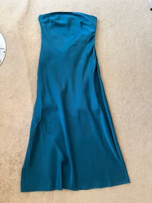 Le Lis Strapless Satin Dress thumbnail 2