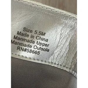 Open Edit Tall Boot in Silver Metallic Size 5.5 Stiletto Heel Pointed‎ Toe thumbnail 6