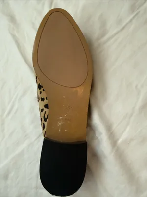 Halogen Leopard Print Calf Hair Mule Loafers Size 10 thumbnail 4