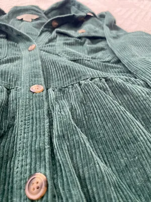 American eagle green corduroy dress thumbnail 3