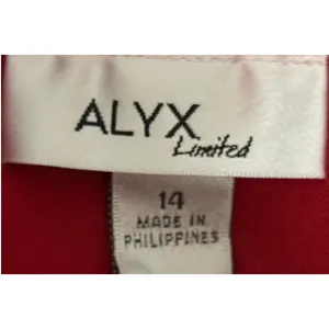 Alyx Limited Women's Red Short Sleeve V-Neckline Sheath Dress Size 14 thumbnail 3
