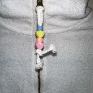 Stoney Clover Lane x Target Cropped Terry Quarter‎ Zip XS White Heart Zipper thumbnail 2