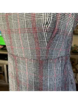 Hollister Y2K coquette preppy dark academia plaid mini dress size medium 🤎 thumbnail 6