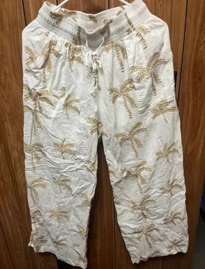Pink Lily Palm Tree Beach pants  thumbnail 2