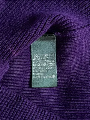 Lauren Ralph Lauren Purple Ribbed Turtleneck old money luxury classic minimalist thumbnail 5