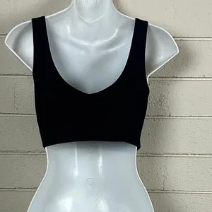 Aerie Black Active Bra Tank size M thumbnail 2