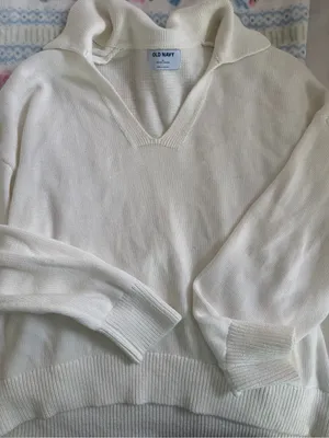 Old Navy Cream Cowl-Neck Pullover Sweater thumbnail 1
