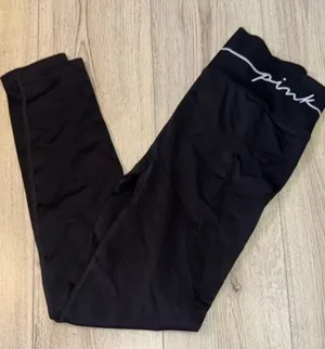 Victoria’s Secret pink black white high waist long leggings tights thumbnail 1