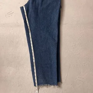 Abercrombie & Fitch Women's High Rise Mom Paperbag Waist Belted Jeans Blue Sz 32 thumbnail 13