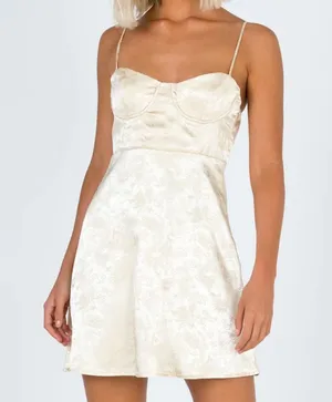 Princess Polly Champagne Pop Dress thumbnail 1