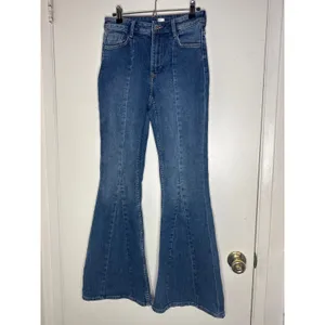 Divided H&M 36R High Waist Flared Denim Jeans From 1970s Retro Inspired Release thumbnail 3